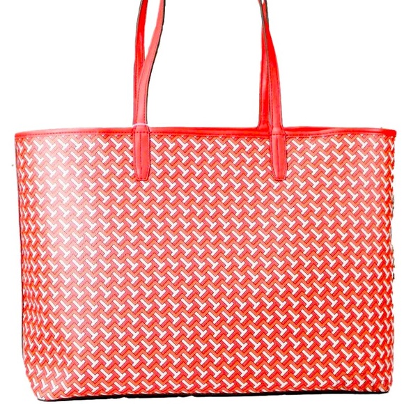 Tory Burch T Zag Tote Large Red T-Zag - Picture 2 of 7